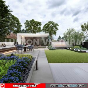 230825. Garden Sketchup Exterior 3D Models