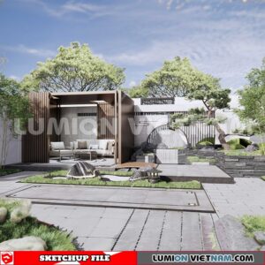 230825. Garden Sketchup Exterior 3D Models