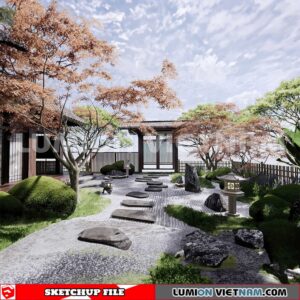 230825. Garden Sketchup Exterior 3D Models