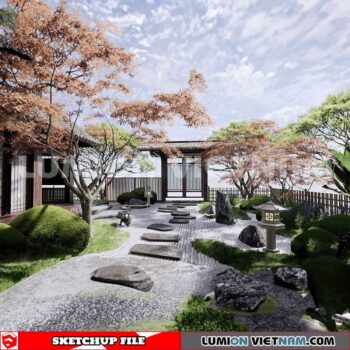 230825. Garden Sketchup Exterior 3D Models