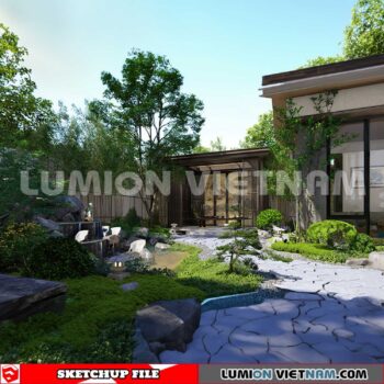 230825. Garden Sketchup Exterior 3D Models