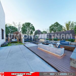 230825. Garden Sketchup Exterior 3D Models
