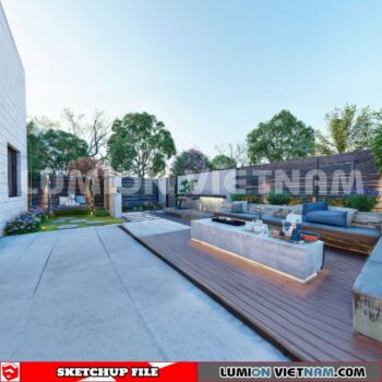 230825. Garden Sketchup Exterior 3D Models