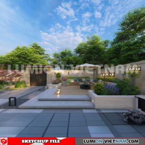 230825. Garden Sketchup Exterior 3D Models
