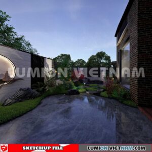 230825. Garden Sketchup Exterior 3D Models
