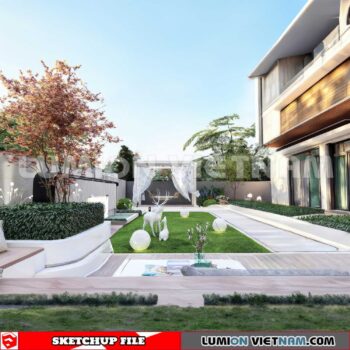 230825. Garden Sketchup Exterior 3D Models