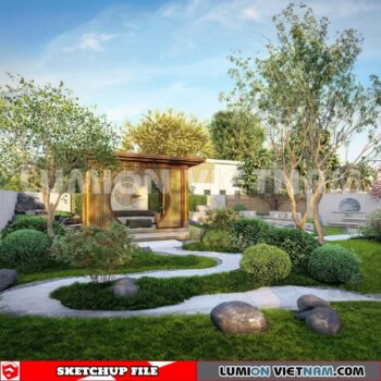 230825. Garden Sketchup Exterior 3D Models