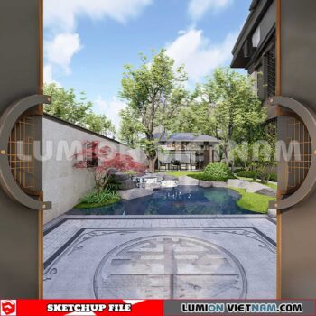 230825. Garden Sketchup Exterior 3D Models