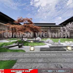 230825. Garden Sketchup Exterior 3D Models