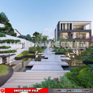 230825. Garden Sketchup Exterior 3D Models