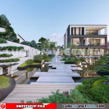 230825. Garden Sketchup Exterior 3D Models