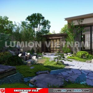230825. Garden Sketchup Exterior 3D Models