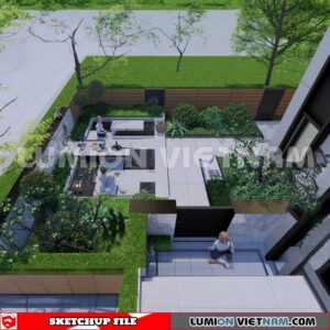 230825. Garden Sketchup Exterior 3D Models
