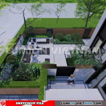 230825. Garden Sketchup Exterior 3D Models
