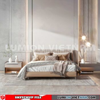 230210. Bed Sketchup 3D Models