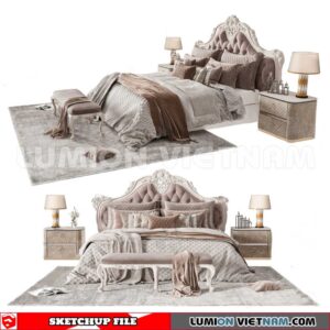 230210. Bed Sketchup 3D Models