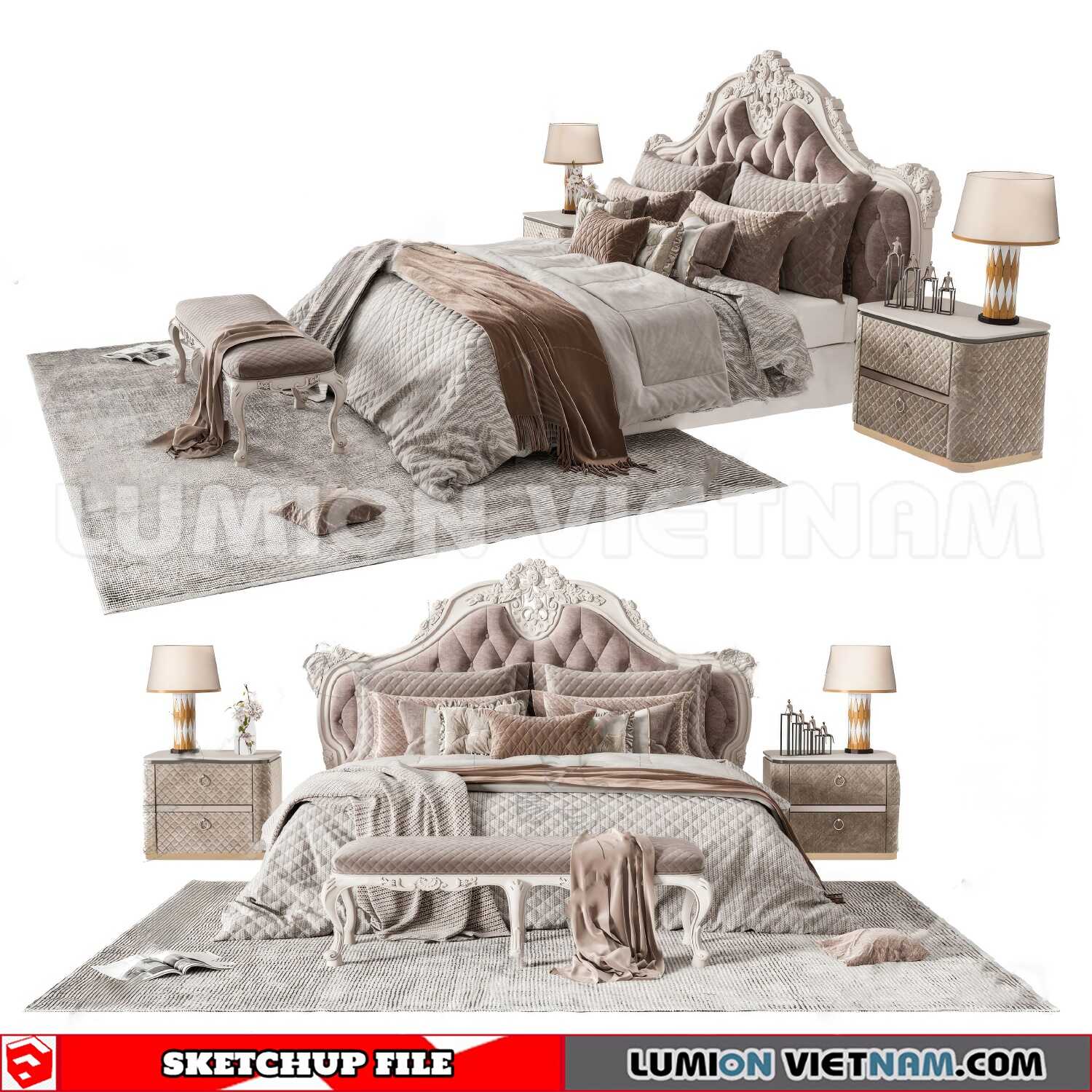 230210-Bed-(3)-Sketchup-Models