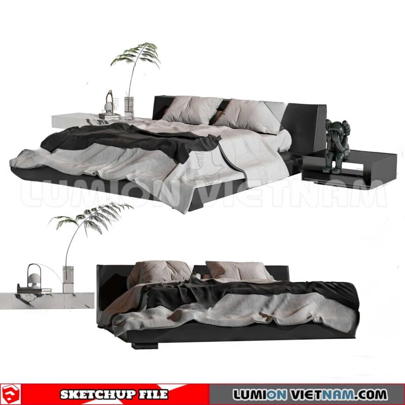 230210. Bed Sketchup 3D Models