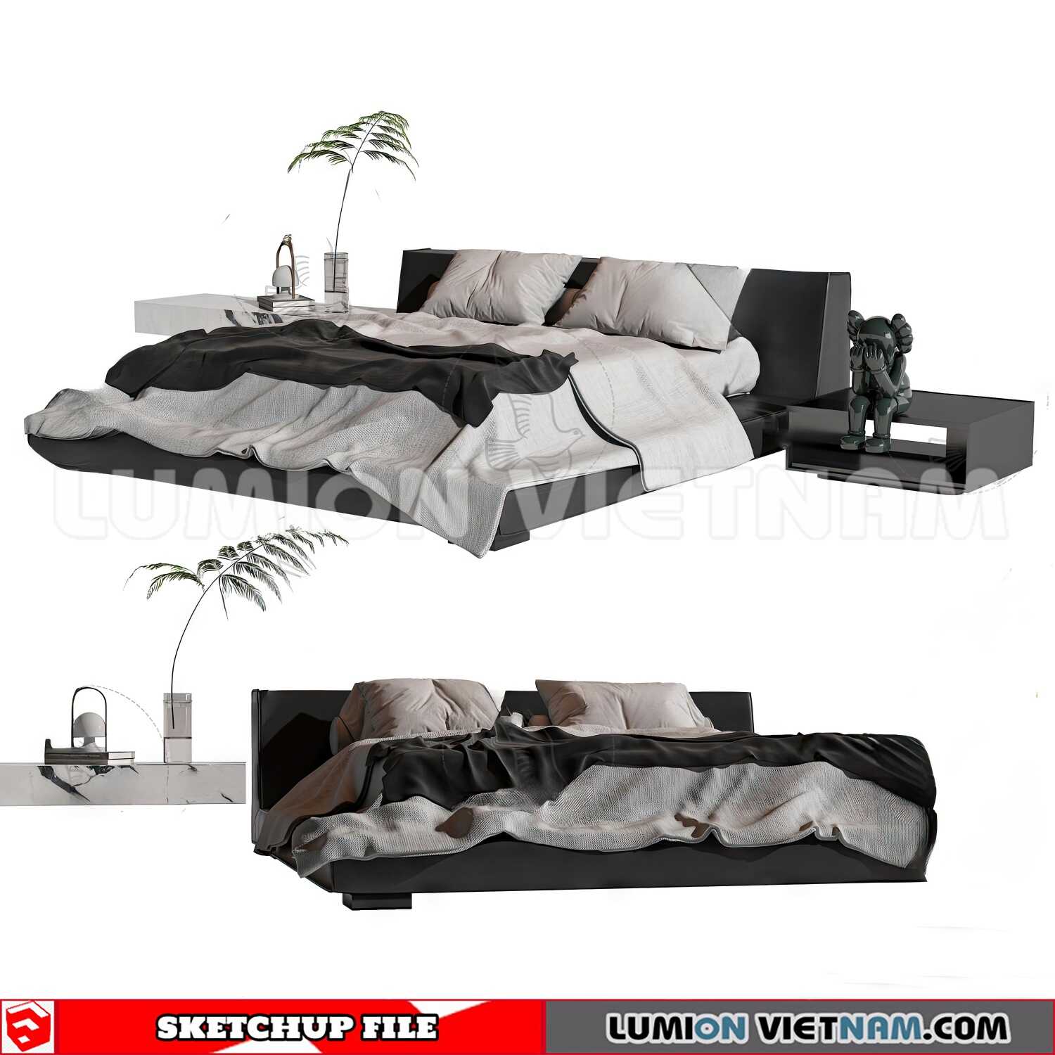 230210-Bed-(5)-Sketchup-Models