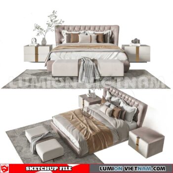 230210. Bed Sketchup 3D Models