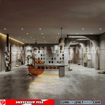 230310 fashion Shop Sketchup 3D Interior Models