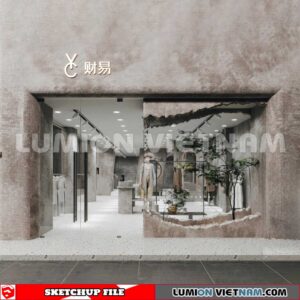 230310 fashion Shop Sketchup 3D Interior Models