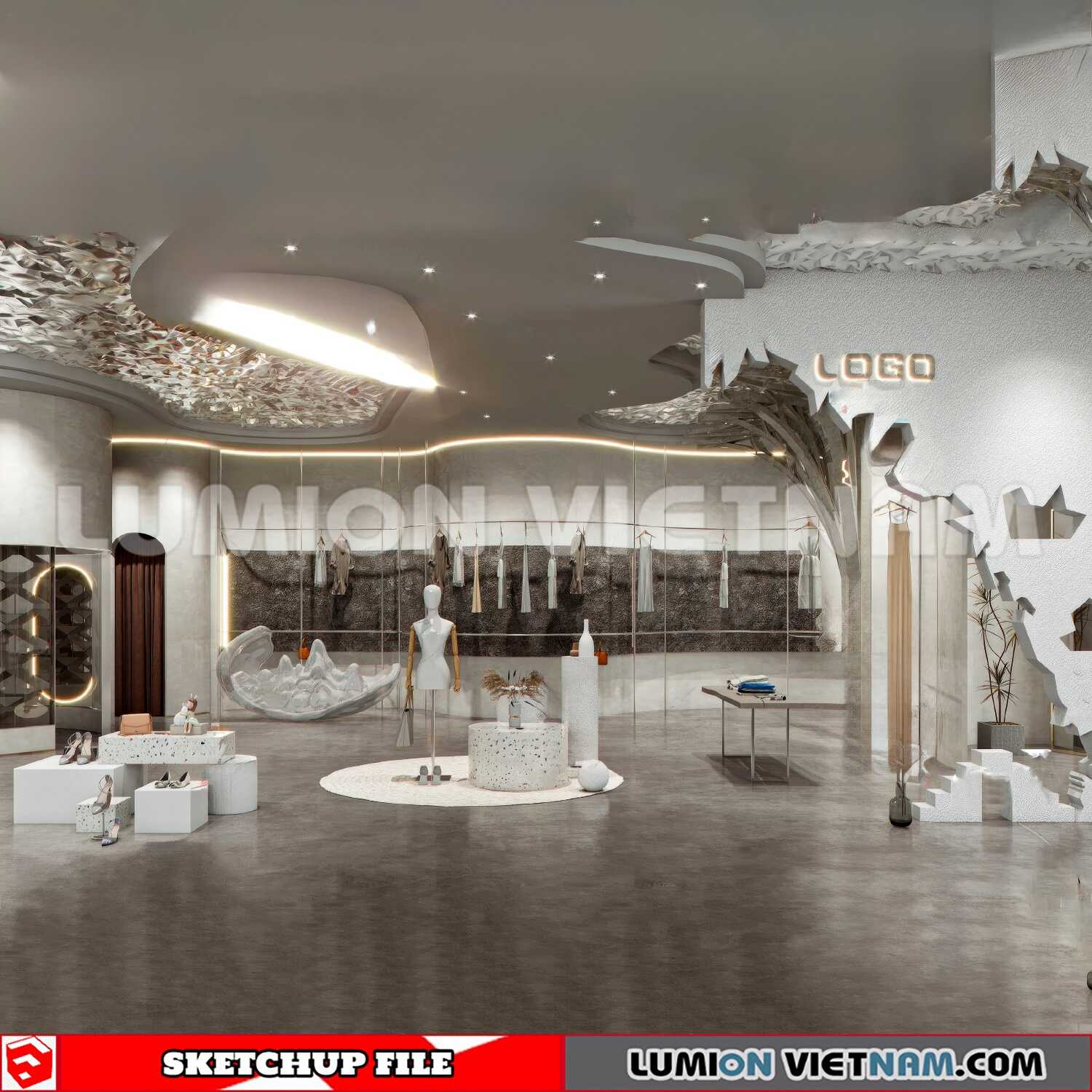 230310-Fashion-Shop-14-Sketchup-Models