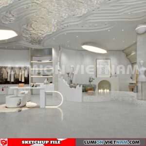 230310 fashion Shop Sketchup 3D Interior Models