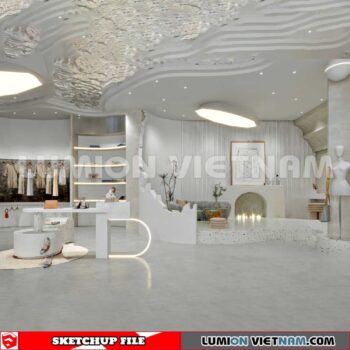 230310 fashion Shop Sketchup 3D Interior Models