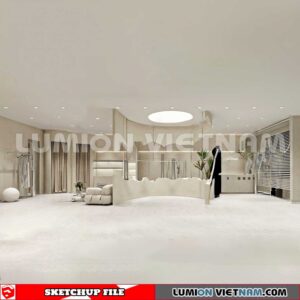 230310 fashion Shop Sketchup 3D Interior Models