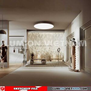 230310 fashion Shop Sketchup 3D Interior Models