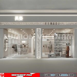 230310 fashion Shop Sketchup 3D Interior Models