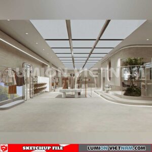 230310 fashion Shop Sketchup 3D Interior Models