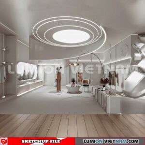 230310 fashion Shop Sketchup 3D Interior Models