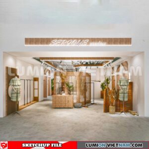 230310 fashion Shop Sketchup 3D Interior Models
