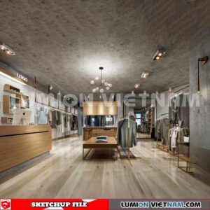 230310 fashion Shop Sketchup 3D Interior Models