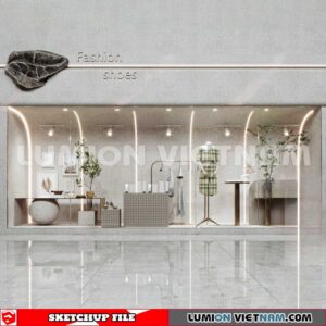 230310 fashion Shop Sketchup 3D Interior Models