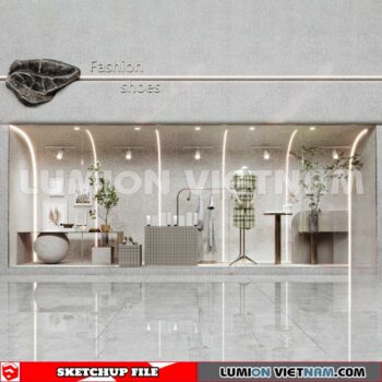 230310 fashion Shop Sketchup 3D Interior Models