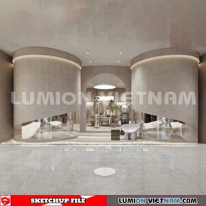 230310 fashion Shop Sketchup 3D Interior Models