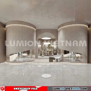 230310 fashion Shop Sketchup 3D Interior Models