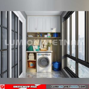 231013. Balcony Sketchup Exterior 3D Models