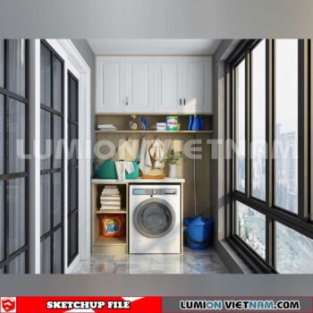 231013. Balcony Sketchup Exterior 3D Models