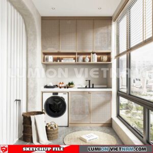 231013. Balcony Sketchup Exterior 3D Models