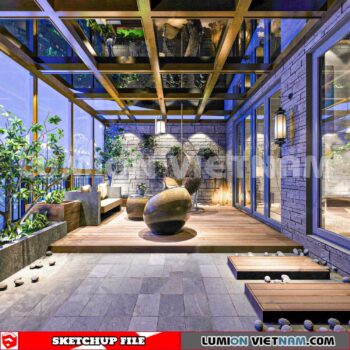 231013. Balcony Sketchup Exterior 3D Models