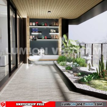 231013. Balcony Sketchup Exterior 3D Models