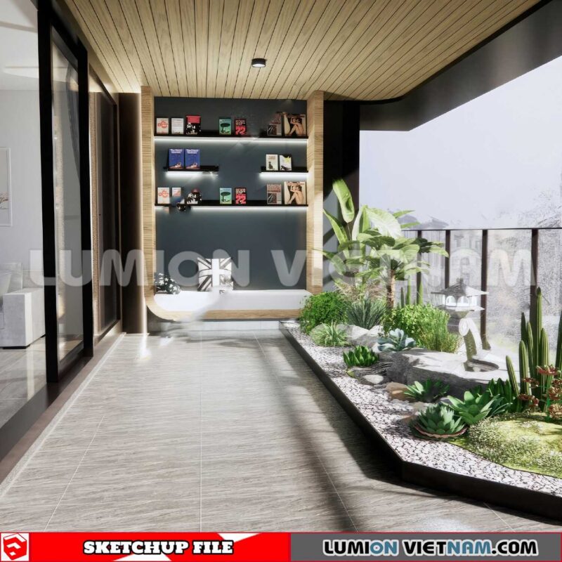 231013. Balcony Sketchup Exterior 3D Models