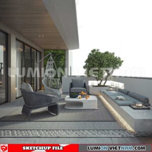 231013. Balcony Sketchup Exterior 3D Models
