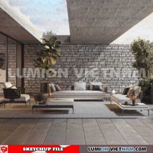 231013. Balcony Sketchup Exterior 3D Models