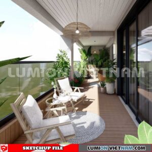 231013. Balcony Sketchup Exterior 3D Models