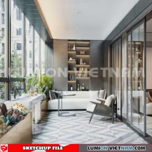 231013. Balcony Sketchup Exterior 3D Models